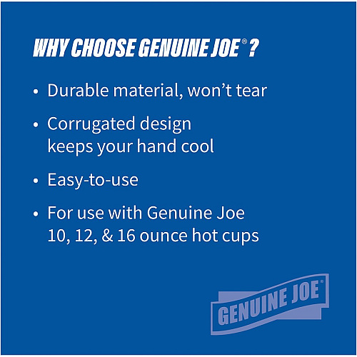 Genuine Joe Protective Corrugated Cup Sleeves (19049CT)