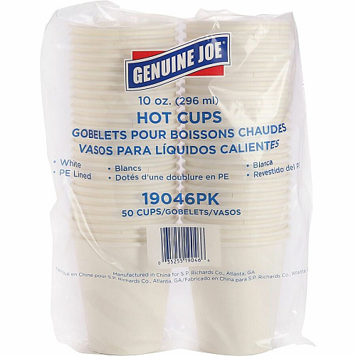 Genuine Joe 10 oz Disposable Hot Cups (19046CT)
