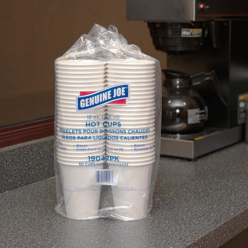 Genuine Joe Lined Disposable Hot Cups (GJO19047PK)