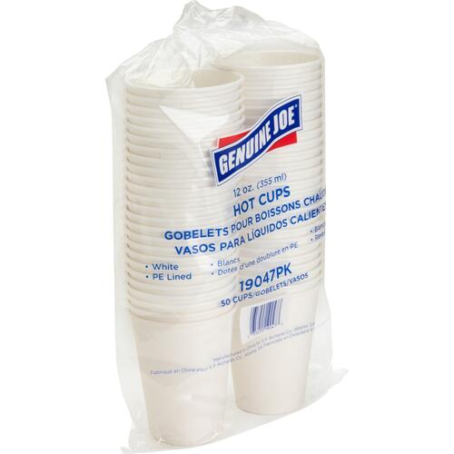 Genuine Joe Lined Disposable Hot Cups (GJO19047PK)