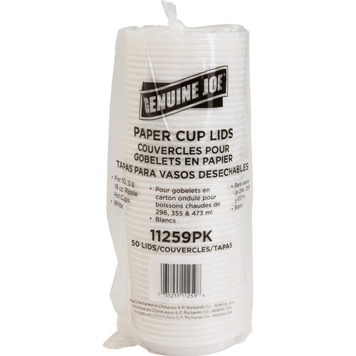 Genuine Joe Ripple Hot Cup Protective Lids (GJO11259PK)