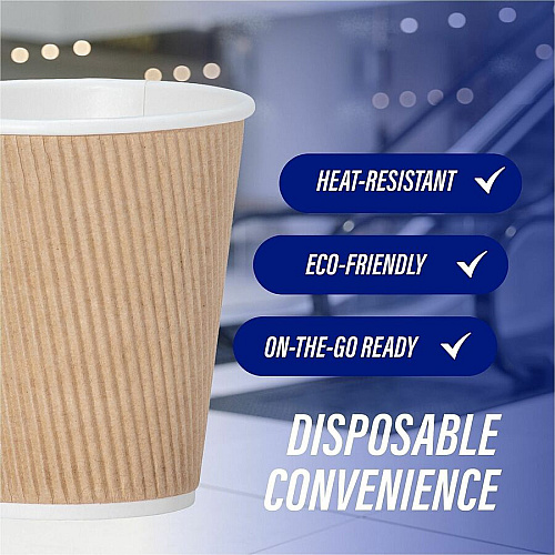 Genuine Joe 10 oz Rippled Hot Cups (11256CT)