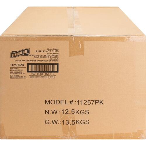 Genuine Joe Ripple Hot Cups (GJO11257PK)