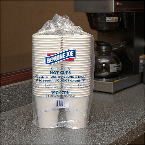 Genuine Joe 12 oz Disposable Hot Cups (19047)