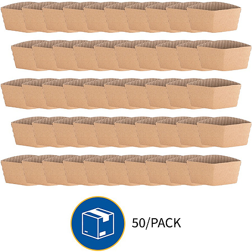Genuine Joe Protective Corrugated Cup Sleeves (19049)