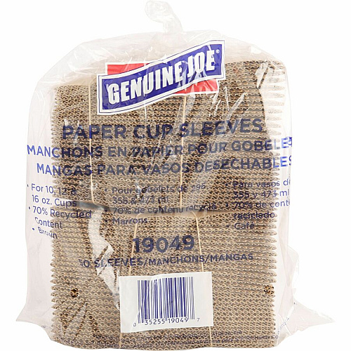 Genuine Joe Protective Corrugated Cup Sleeves (19049)
