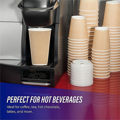Genuine Joe 16 oz Rippled Hot Cups (11257CT)