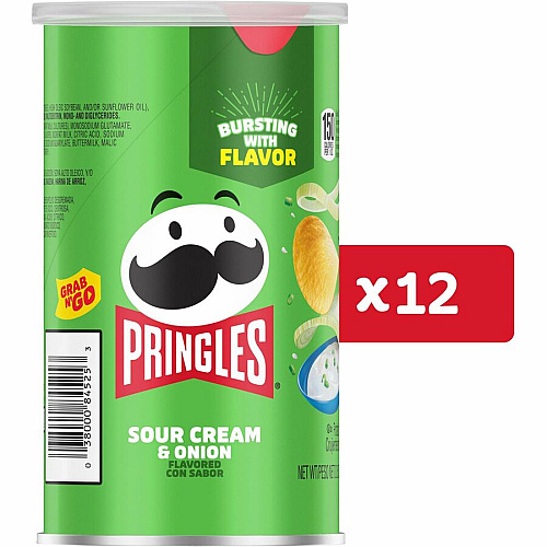 Pringles Keebler Sour Cream & Onion Potato Crisps (84560)