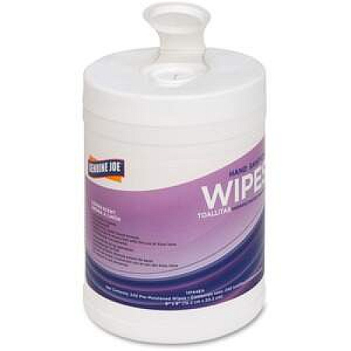 Genuine Joe Lemon Scent Hand Sanitizing Wipes (GJO14144EA)