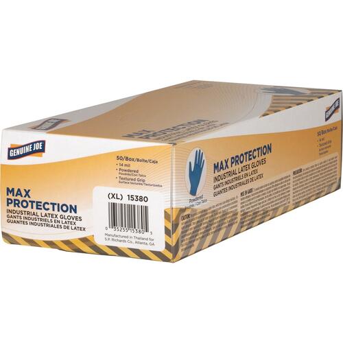 Genuine Joe 14mil Powdered Industrial Latex Gloves