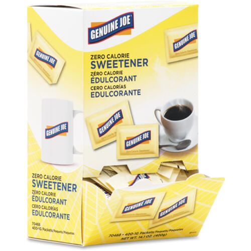 Genuine Joe Sucralose Zero Calorie Sweetener Packets (GJO70468)