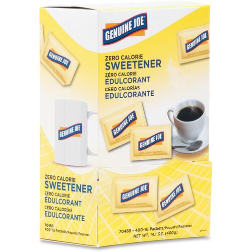 Genuine Joe Sucralose Zero Calorie Sweetener Packets (GJO70468)