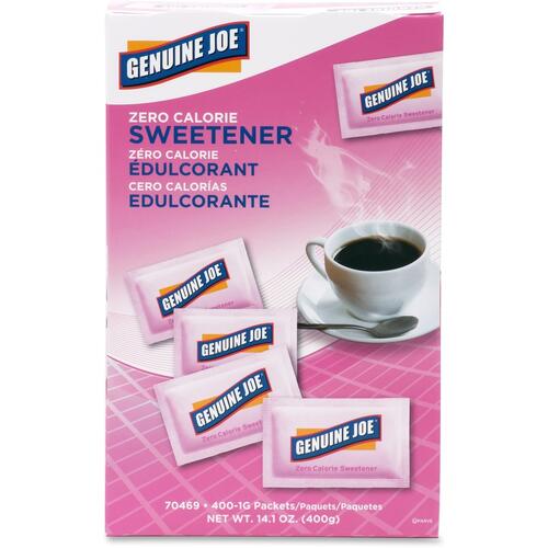 Genuine Joe Saccharine Zero Calorie Sweetener Packets (GJO70469)