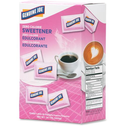 Genuine Joe Saccharine Zero Calorie Sweetener Packets (GJO70469)