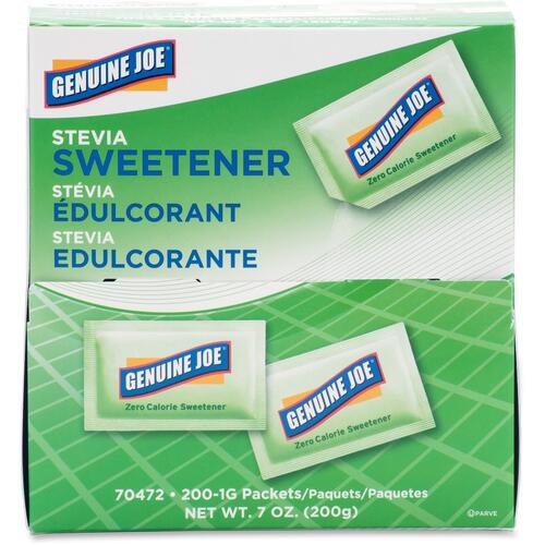 Genuine Joe Stevia Natural Sweetener Packets (GJO70472)