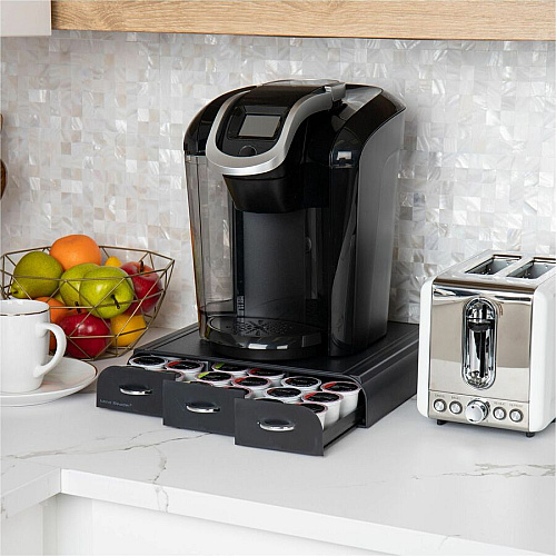 Mind Reader EMS Mind 3-drawer Coffee Pod Organizer (TRY3PCBLK)