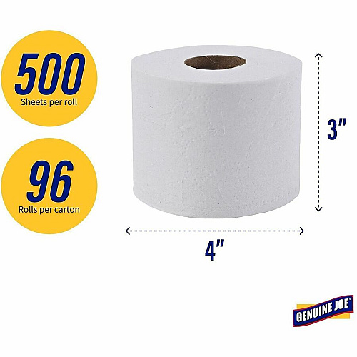 Genuine Joe 2-ply Standard Bath Tissue Rolls (2540096)