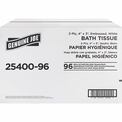 Genuine Joe 2-ply Standard Bath Tissue Rolls (2540096)