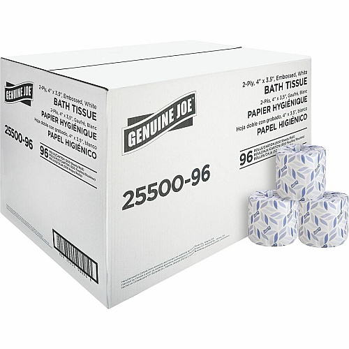 Genuine Joe 2-ply Standard Bath Tissue Rolls (2550096)