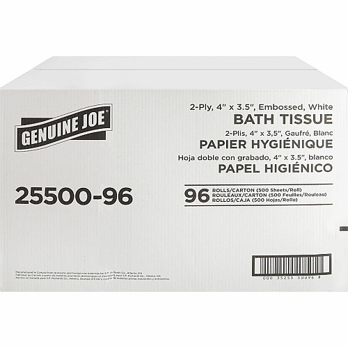 Genuine Joe 2-ply Standard Bath Tissue Rolls (2550096)