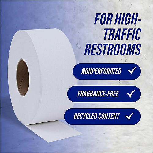 Genuine Joe 2-ply Jumbo Roll Dispenser Bath Tissue (2565012)