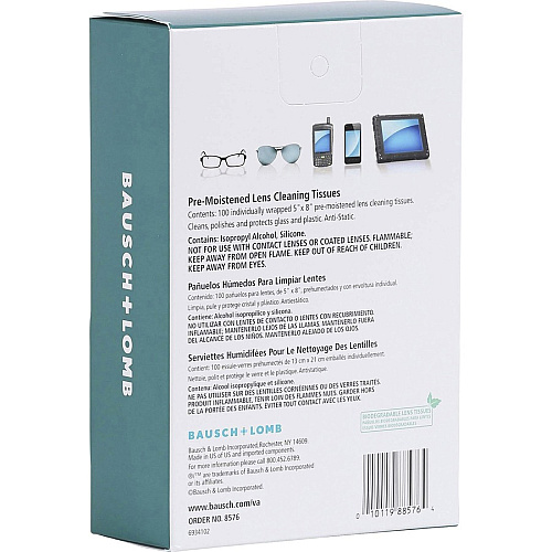 Bausch + Lomb Sight Savers Pre-Moistened Cleaning Tissues (8576)