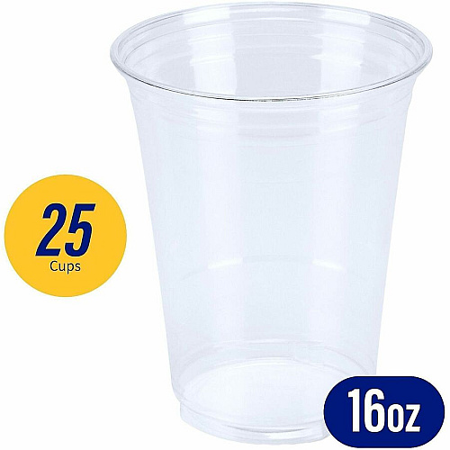 Genuine Joe 16 oz Clear Plastic Cups (58230)