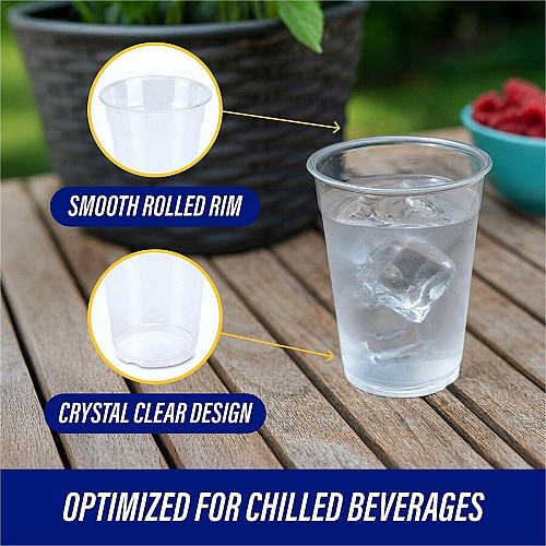 Genuine Joe 9 oz Clear Plastic Cups (58233)