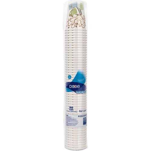 Dixie PerfecTouch Insulated Paper Hot Coffee Cups by GP Pro (5342CDCT)