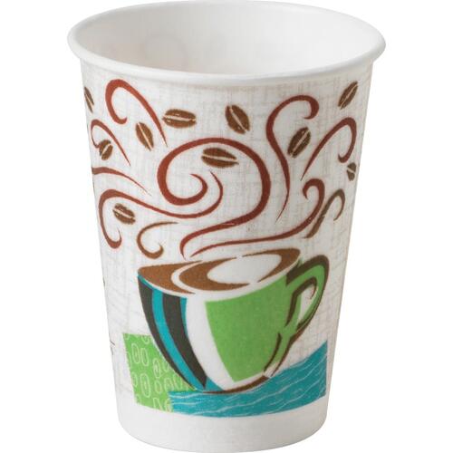 Dixie PerfecTouch Insulated Paper Hot Coffee Cups by GP Pro (5338CDCT)