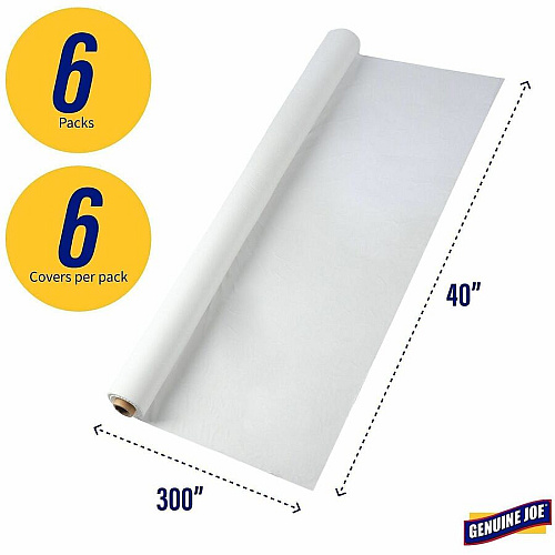 Genuine Joe Banquet-Size Plastic Tablecover (10324CT)