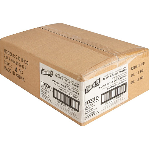 Genuine Joe Plastic Round Tablecovers (10330CT)