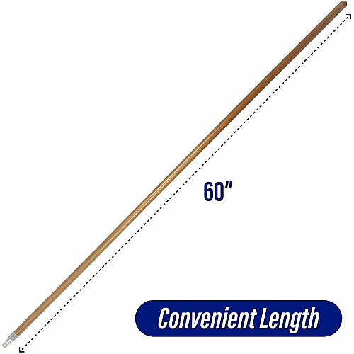 Genuine Joe Wood Handle with Threaded Metal Tip (37061)