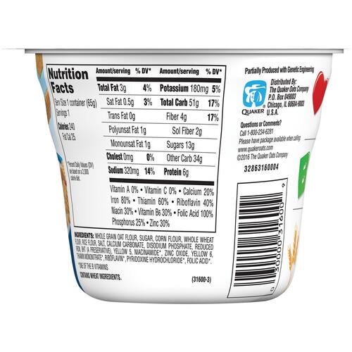 Quaker Life Original Multigrain Cereal Bowl (31600)
