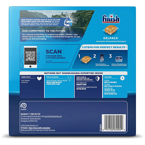 FINISH All-n-1 Detergent Gelpacs (81181)