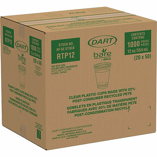 SOLO Bare Eco-Forward 12 oz Cold Cups (RTP12BARE)