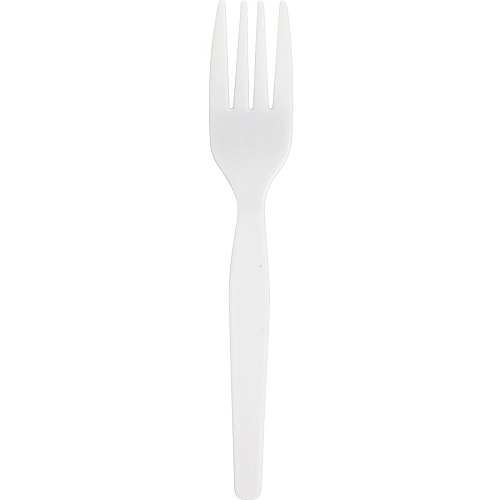 Genuine Joe Heavyweight White Plastic Forks (0010430CT)