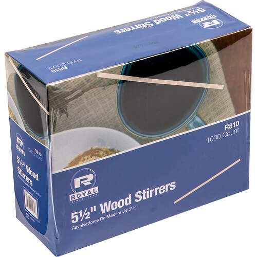 Royal Paper Products Wood Coffee Stir Sticks