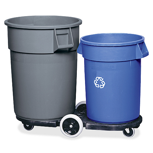 Rubbermaid Commercial Brute Tandem Dolly for 2620, 2632, 2643, 2655, 3526, 3536 Containers (264600BK)