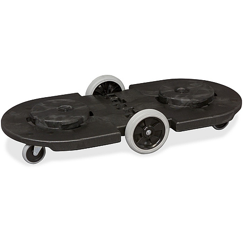Rubbermaid Commercial Brute Tandem Dolly for 2620, 2632, 2643, 2655, 3526, 3536 Containers (264600BK)
