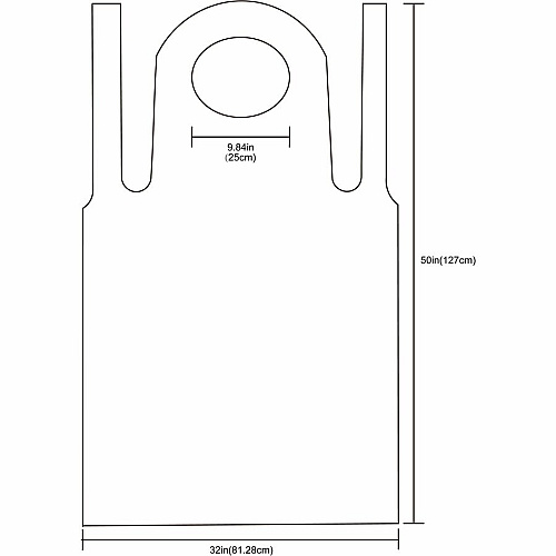 Genuine Joe 50" Disposable Poly Apron (85141)