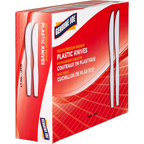 Genuine Joe Heavyweight Disposable Knives (10431CT)