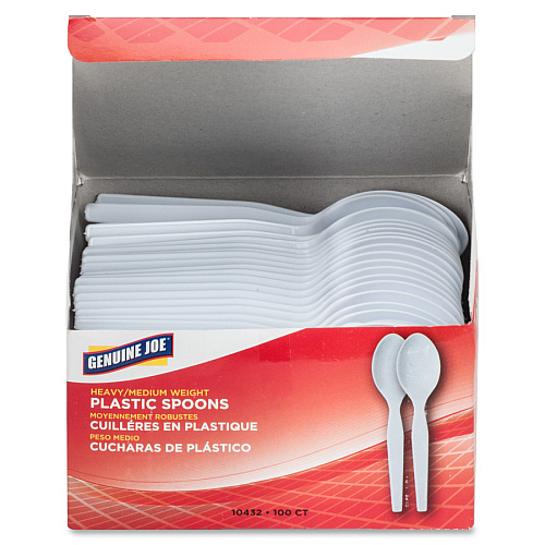 Genuine Joe Heavyweight Disposable Spoons (10432CT)