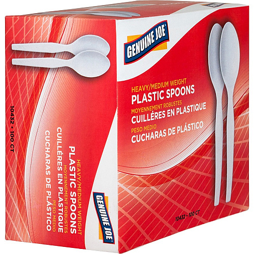 Genuine Joe Heavyweight Disposable Spoons (10432CT)