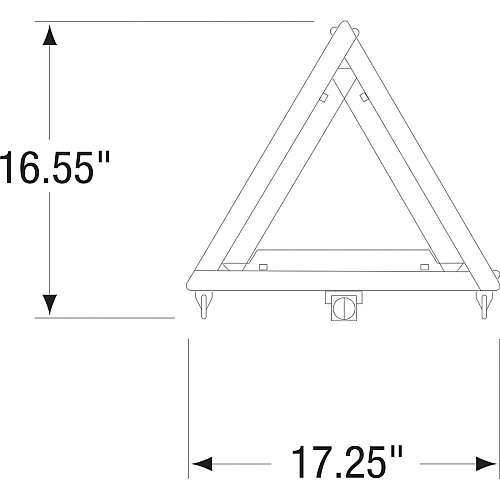 deflecto Emergency Warning Triangle Kit (73071100)