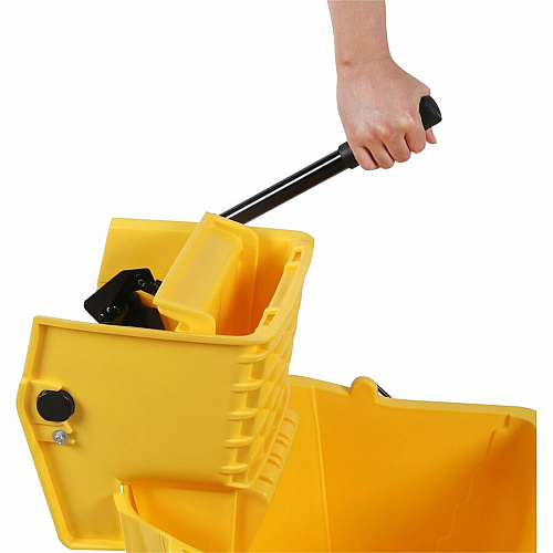 Genuine Joe 35-quart Side Press Mop Bucket & Wringer Combo (02347)