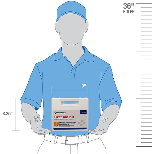 First Aid Only 25-Person Bulk Plastic First Aid Kit - ANSI Compliant (90588)