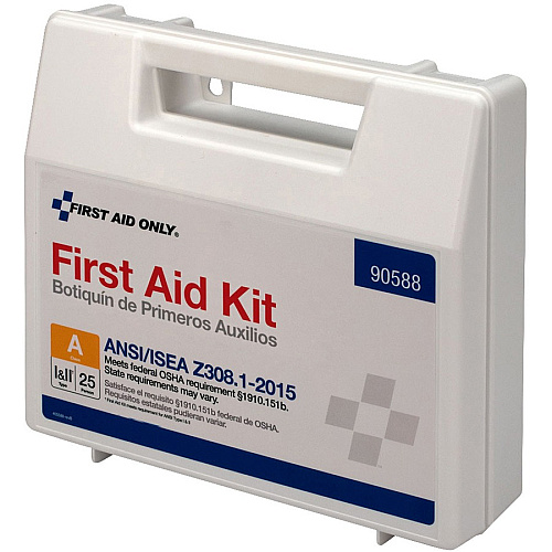 First Aid Only 25-Person Bulk Plastic First Aid Kit - ANSI Compliant (90588)