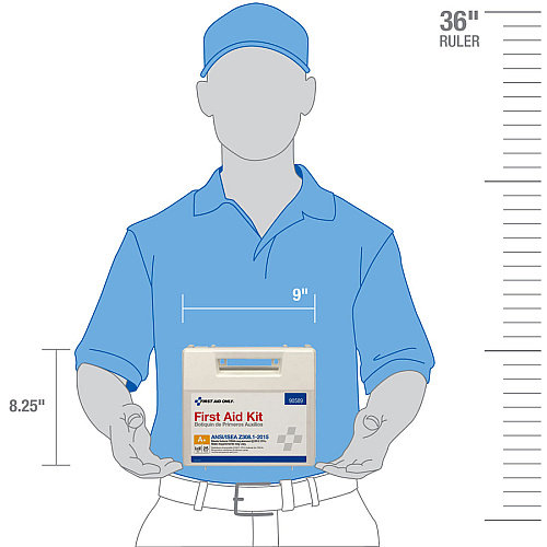 First Aid Only 25-Person Bulk Plastic First Aid Kit - ANSI Compliant (90589)