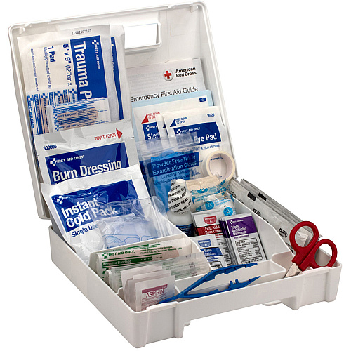First Aid Only 25-Person Bulk Plastic First Aid Kit - ANSI Compliant (90589)